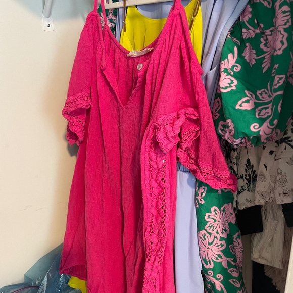 Jen's Pirate Booty Dresses & Skirts - jens pirates booty gauze hot pink dress cover up